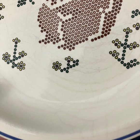 Vintage Pfaltzgraff Squirrel Needlepoint Cross Stitch 8.5" Plate RARE! Item B - Picture 4 of 8